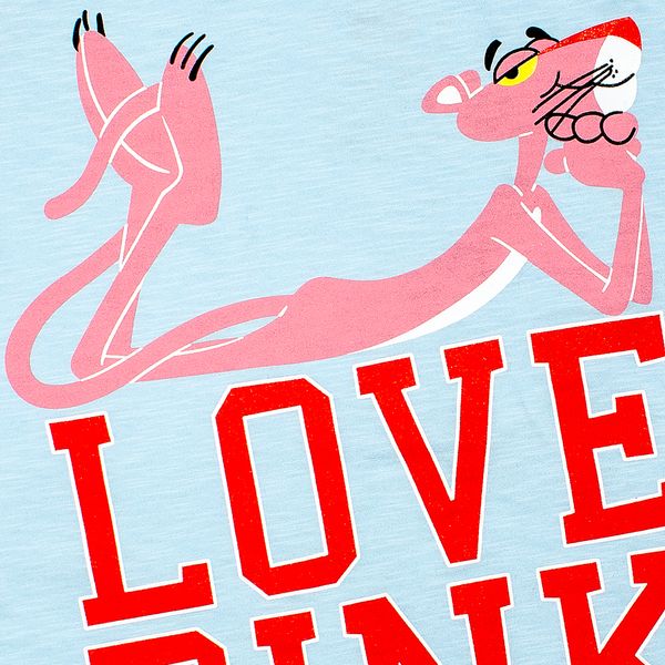 Women's T-shirt Pink Panther: blue