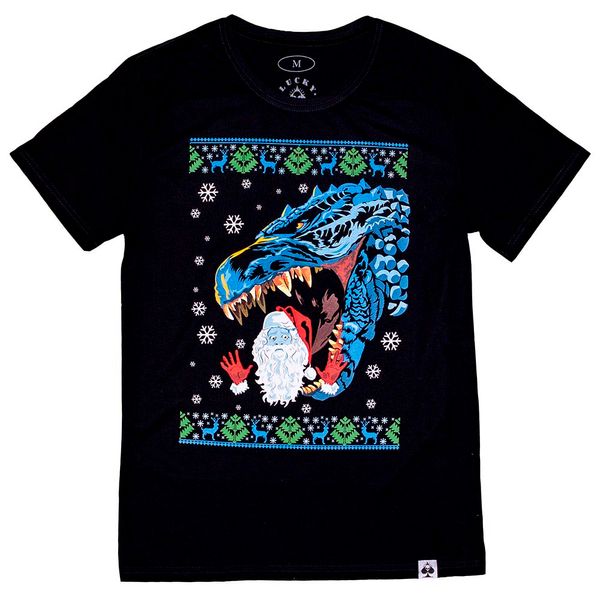 T-shirt Santa&Godzilla